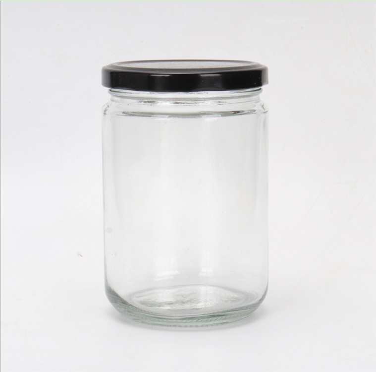 350ml quality glass storage containers jam jar with lids