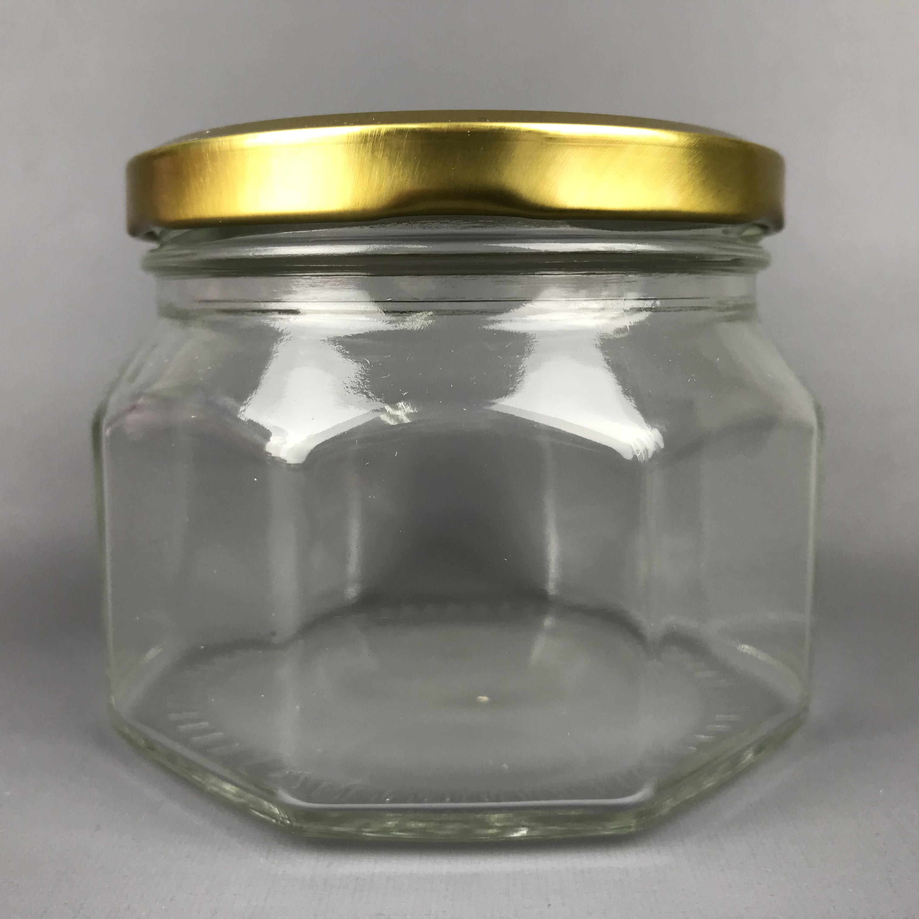 354ml octagon glass jar