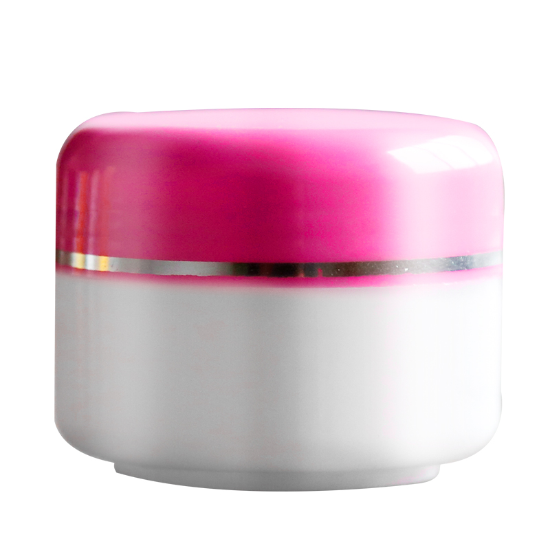 35g pink cream jar with lid PP plastic jar wholesaler