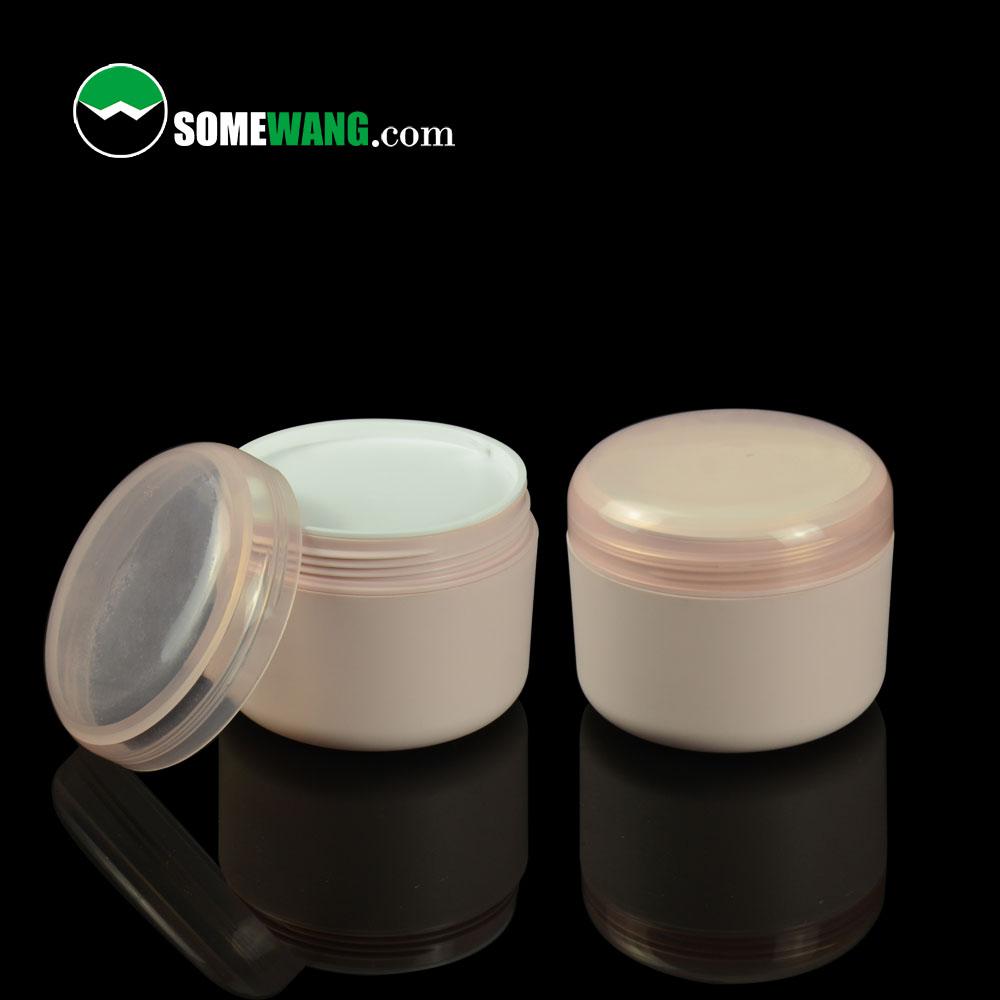 360ML Custom skin care packaging PP Body Butter Empty Cosmetic Cream Containers Double Wall Plastic Cosmetic Jar