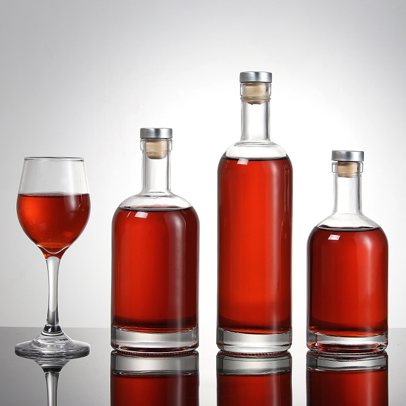 375Ml 500Ml 750Ml 1L Handmade Crystal Vodka Glass Wine Bottle