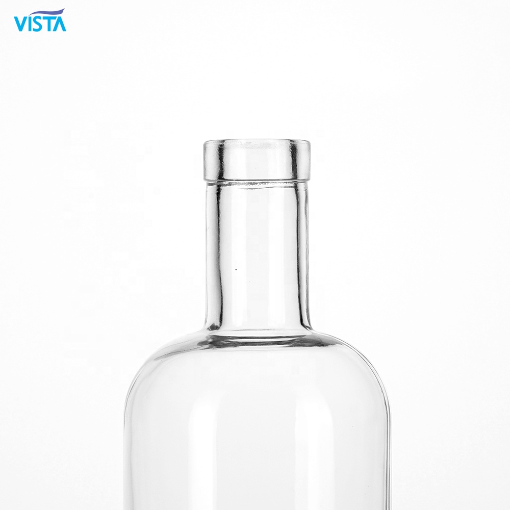 375ml 500ml and 750ml high clear vodka glass bottles