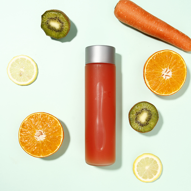 375ml Round Glass Water bottle For Freshly squeezed juice Kombucha Glass Bottle With plastic cap