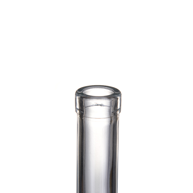 375ml clear transparent thick bottom Wine Glass Round Bottles With Long Neck