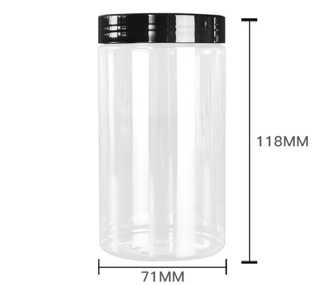 380ml 71mm diameter plastic cans