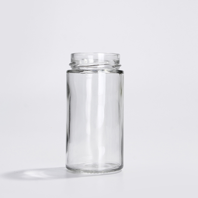 380ml Tall Round Glass Jar with Twist Off Lid Hot Filling Glass Jam Jar
