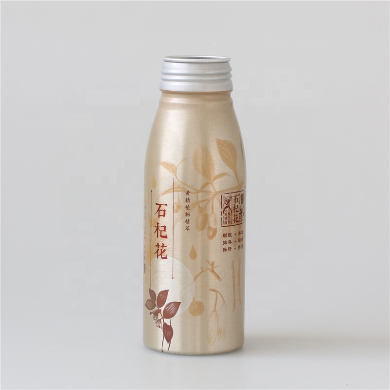 38mm mouth opening 330ml aluminum soda water beverage bottle disposable