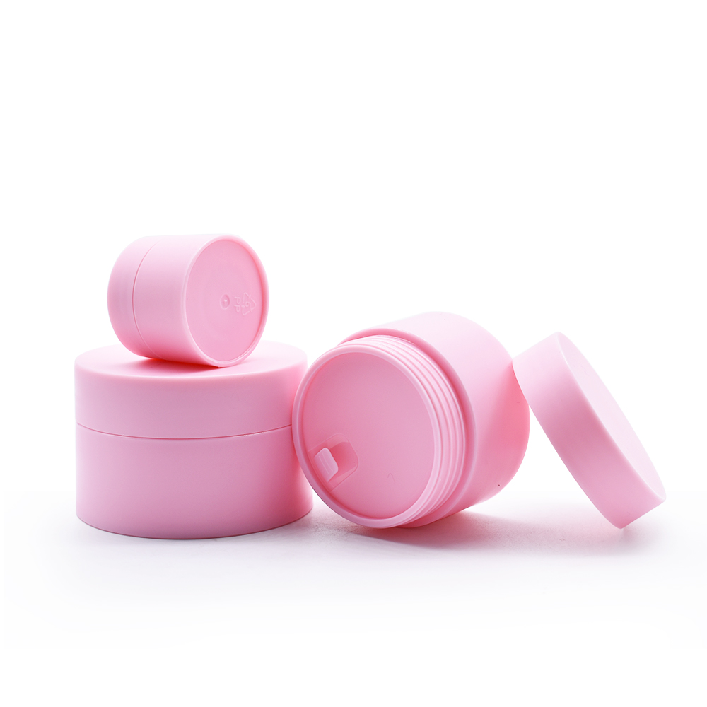 3G 5G 10G 15G 30G 50g 80G PP frosted pink plastic jar cosmetic plastic cream jars