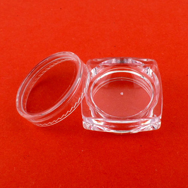 3G 5G 10g, 15g 20g 30g Empty PS Polystyrene Jar Container Bottle and Cap both Clearly
