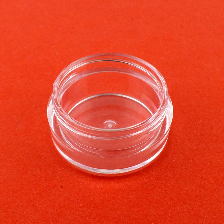 3G 5G 10g, 15g 20g 30g Empty PS Polystyrene Jar Container Bottle and Cap both Clearly