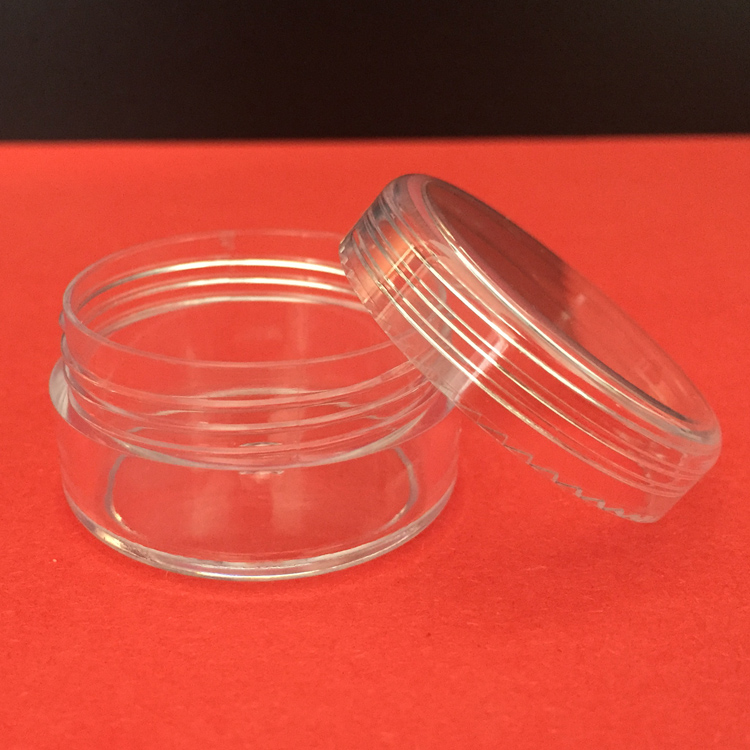 3G 5G 10g, 15g 20g 30g Empty PS Polystyrene Jar Container Bottle and Cap both Clearly