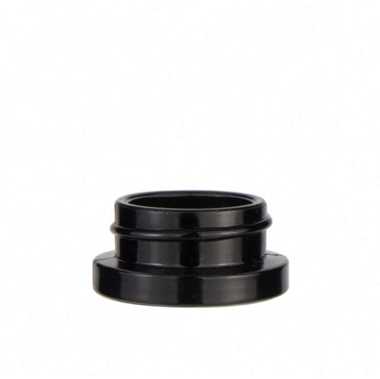 3G 5G 7G Light-Proof Black Uv Canister Jars Cylinder Shape Pill Glass Jars For Medicine With Child Resistant Cap
