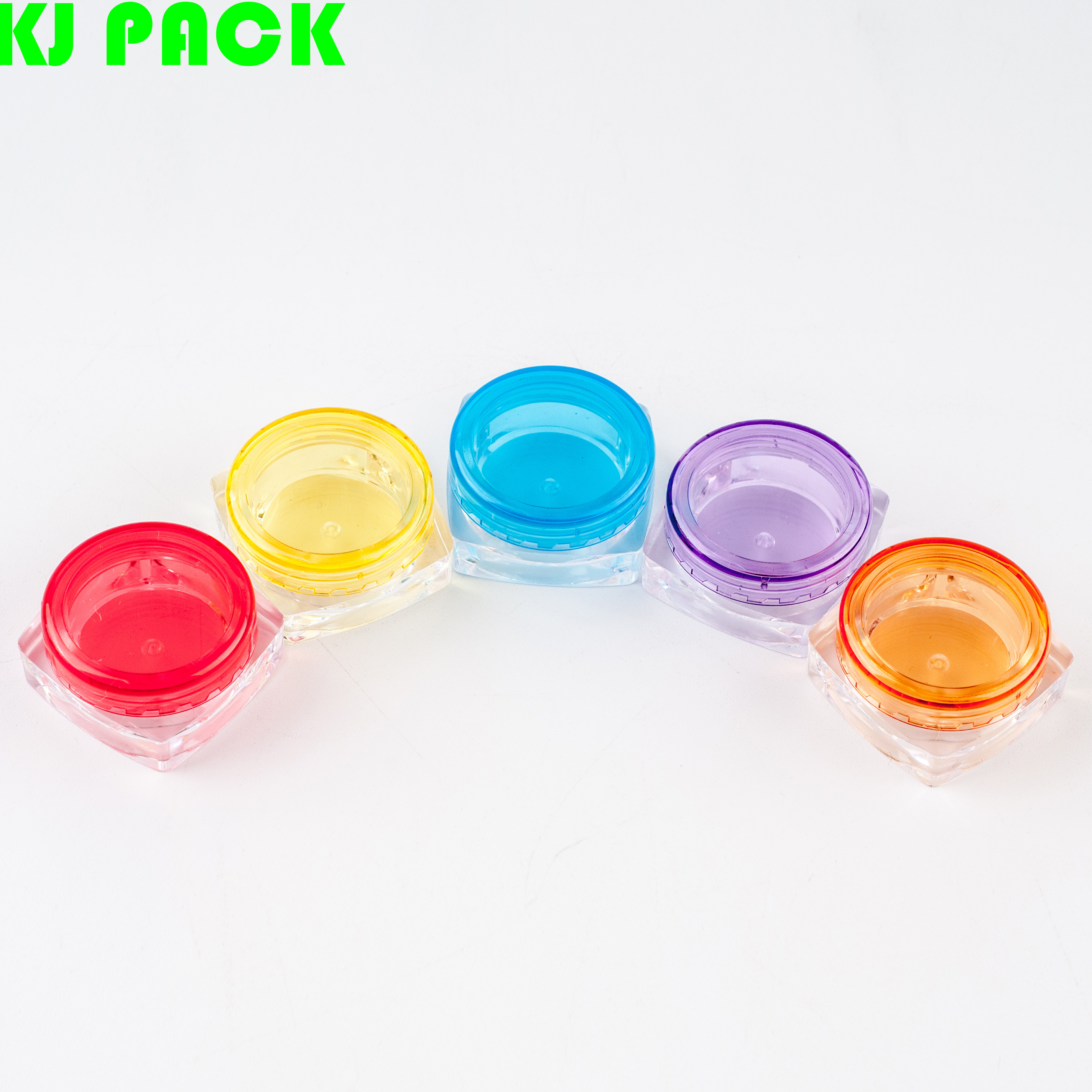 3Gram /3ML Clear Empty Plastic Cosmetic Sample Containers,Travel Bottle Pot 3g Lids Cosmetic Jars Cream Lotion Storage