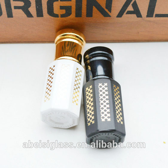 3ML 6ML 12ML Wholesale Arabic Fancy Attar Oil Tola Glass Bottle For Oud Oil And Perfume With Glass Stick