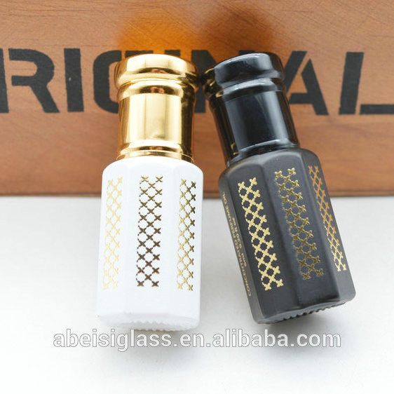3ML 6ML 12ML Wholesale Arabic Fancy Attar Oil Tola Glass Bottle For Oud Oil And Perfume With Glass Stick