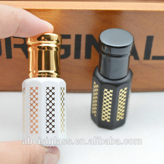 3ML 6ML 12ML Wholesale Arabic Fancy Attar Oil Tola Glass Bottle For Oud Oil And Perfume With Glass Stick