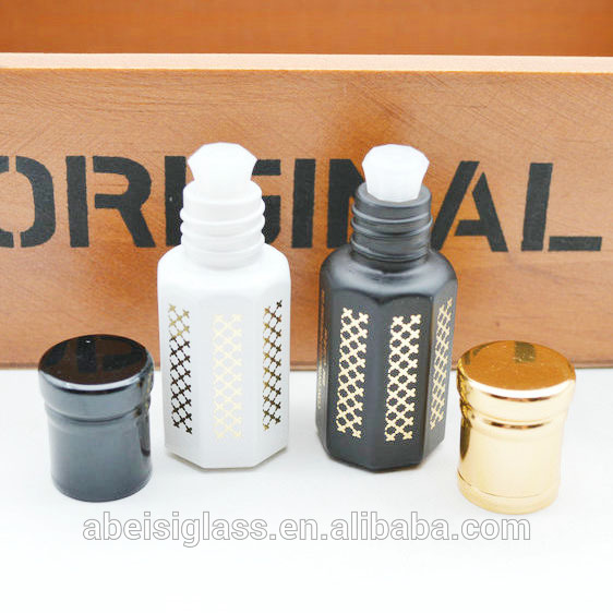 3ML 6ML 12ML Wholesale Arabic Fancy Attar Oil Tola Glass Bottle For Oud Oil And Perfume With Glass Stick