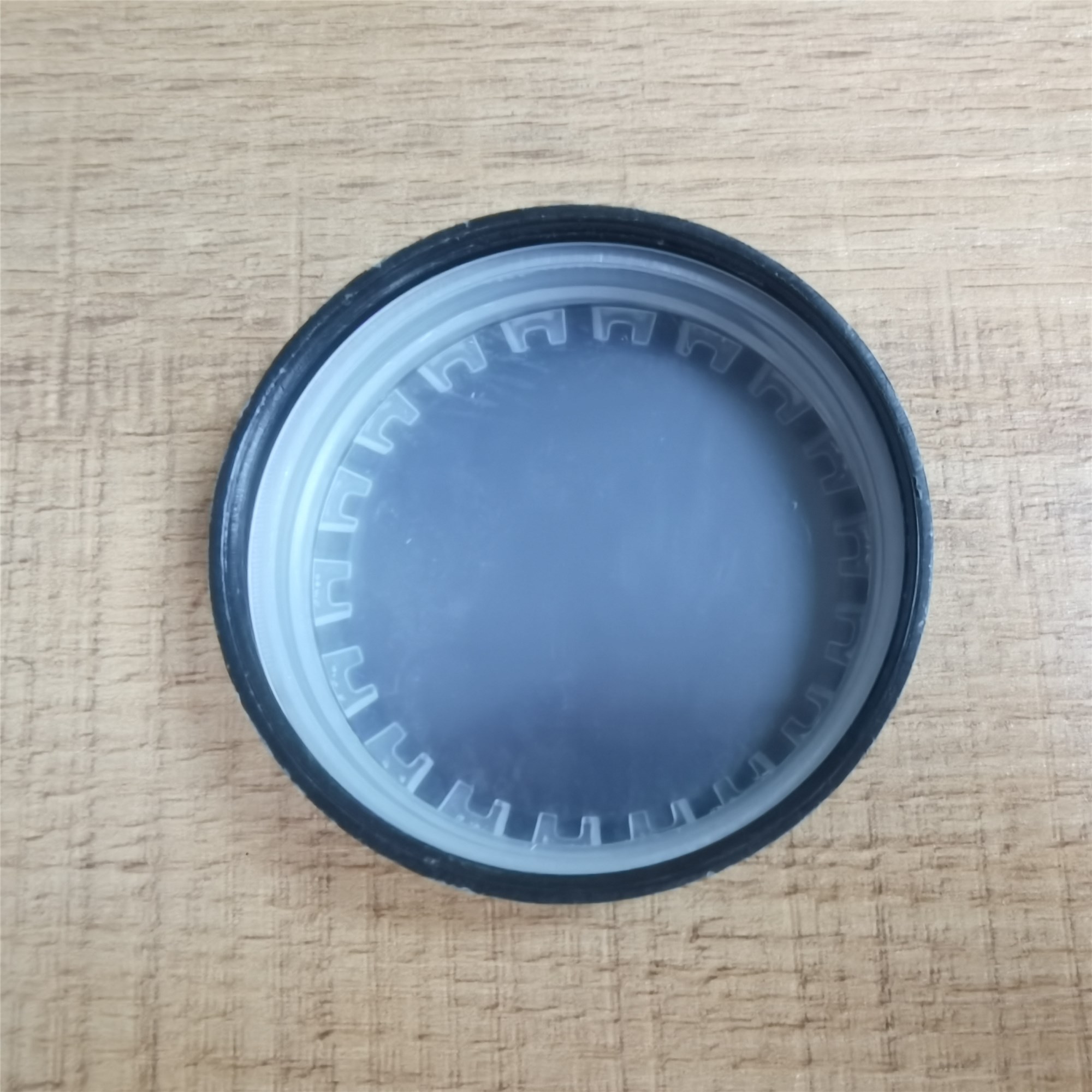 3OZ Round Button Weed Containers Empty Clear Hemp Flower Child Resistant Glass Jar With Caps