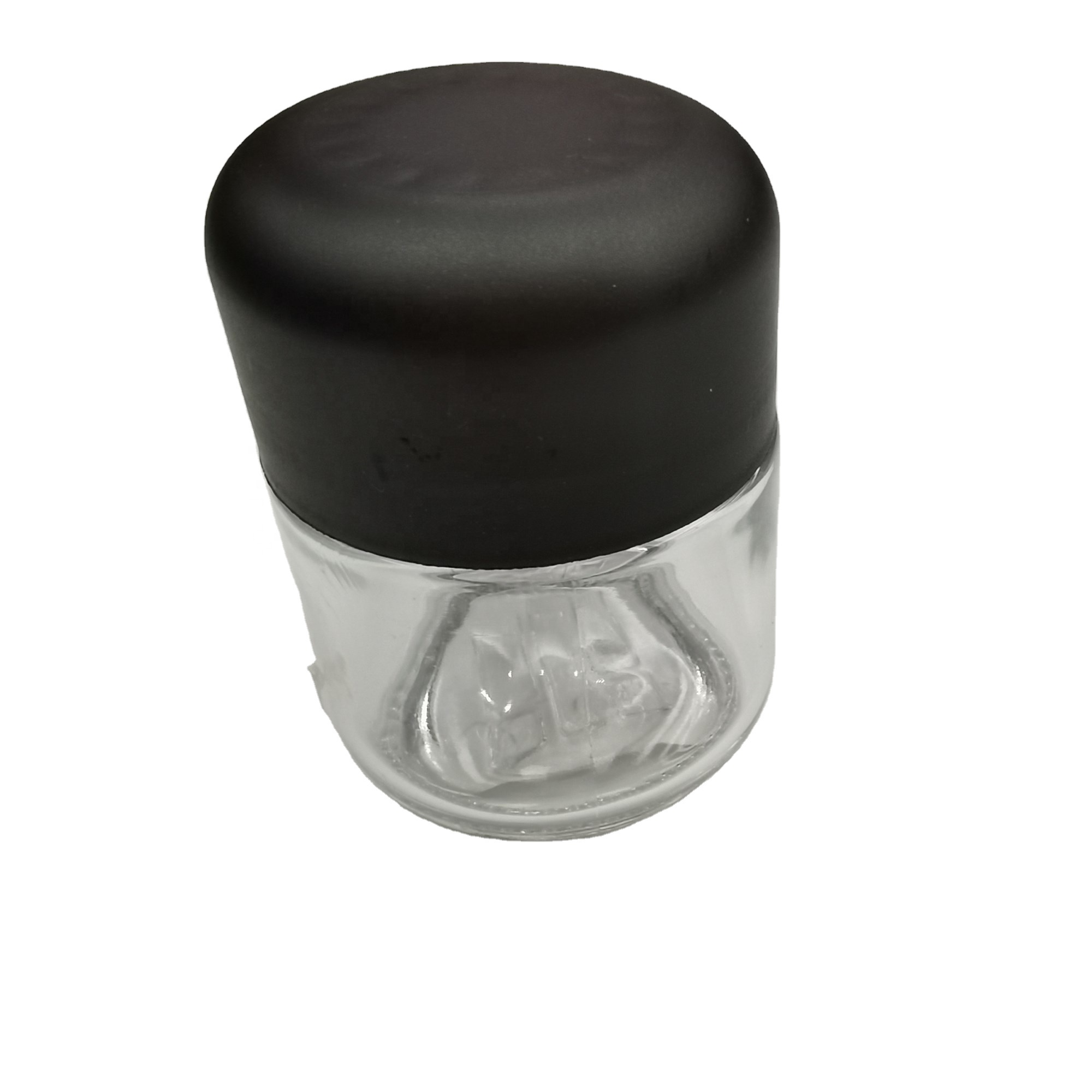 3OZ childproof glass jar with child resistant cap for packaging weed flowers