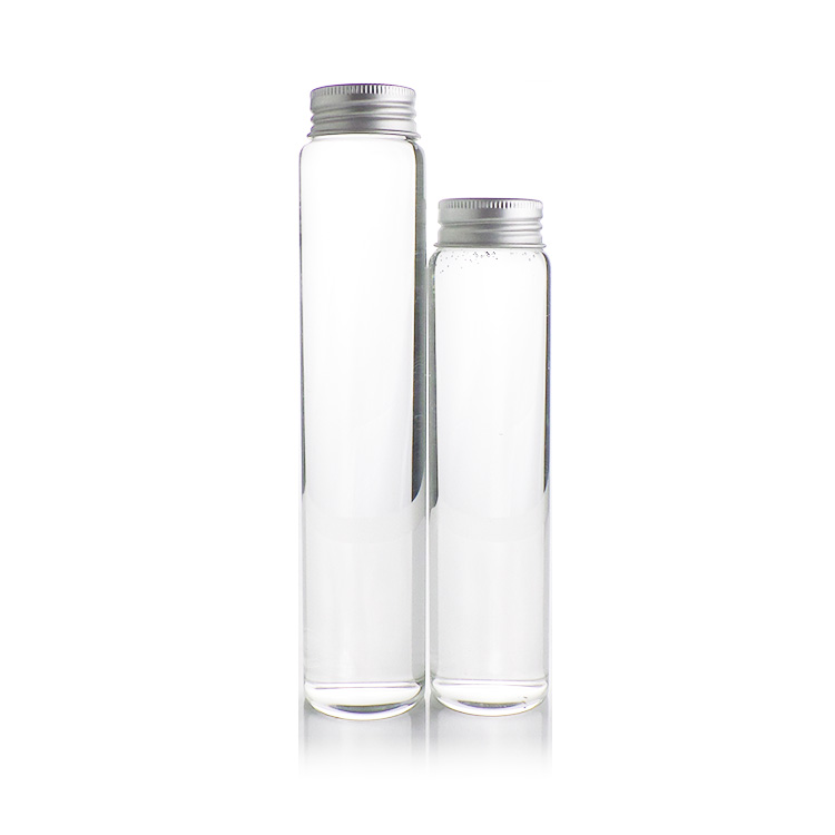 3cm diameter aluminum cap clear tubular glass vial