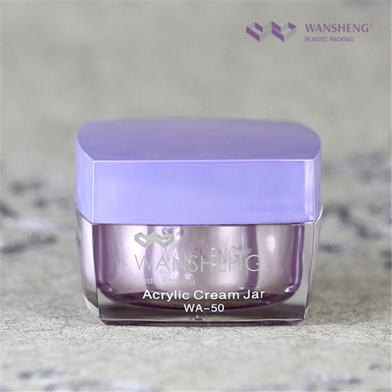 3g 5g 1 oz 30ml 50ml 100ml Square Acrylic Plastic Cosmetic Cream Mask Jar