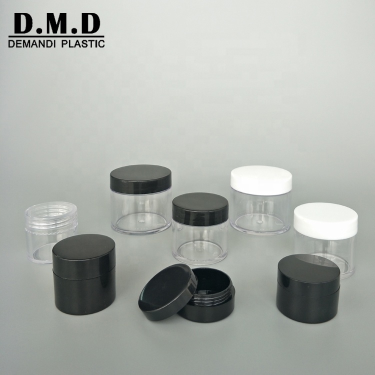 3g 5g 10g 15g 20g 30g 50g 60g 120g empty clear plastic nail dip powder jar