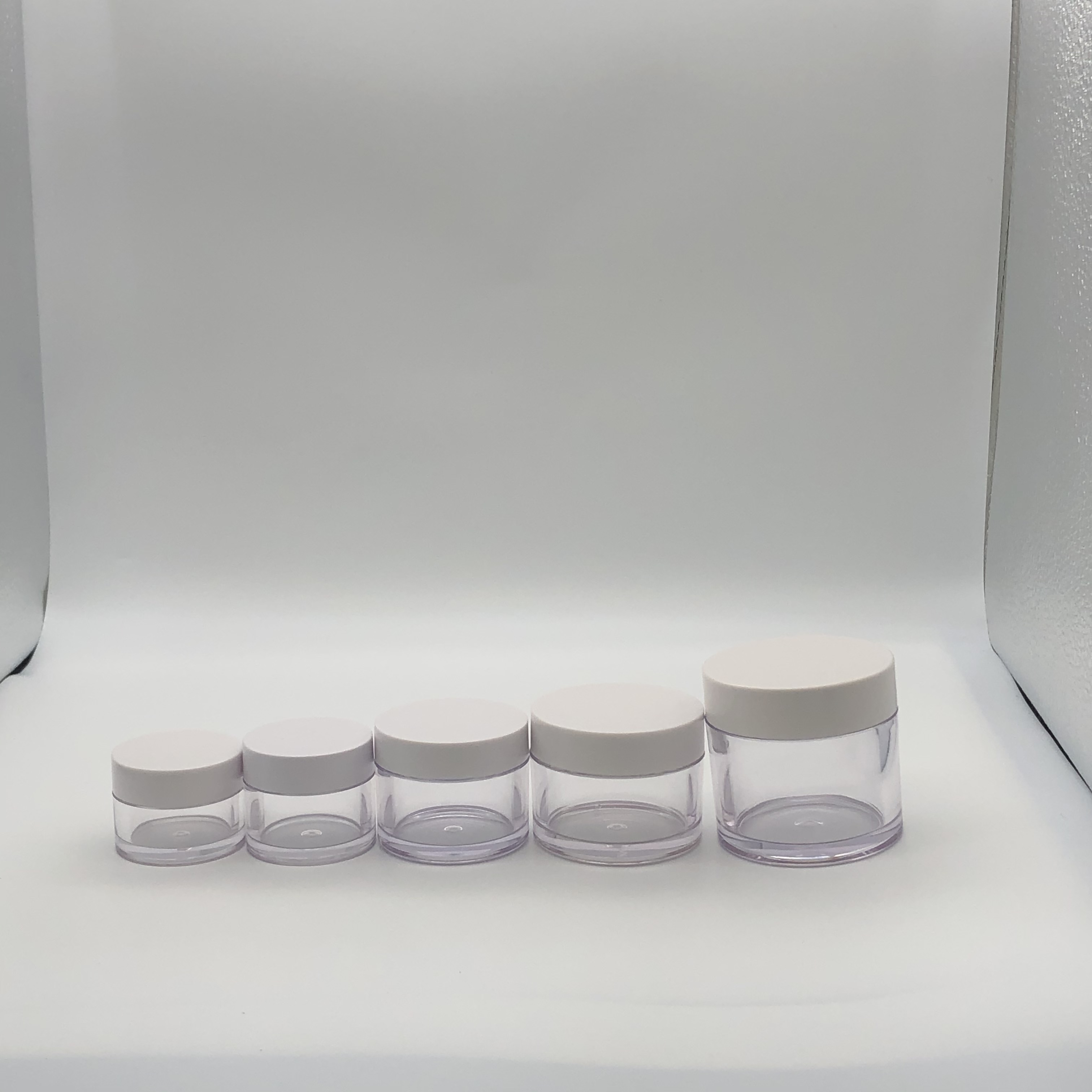 3g 5g 10g 15g 20g 30g 50g 80g 100g 120g 150g 200g 250g PETG jar cream jar transparent plastic jar with inner tape and smooth cap
