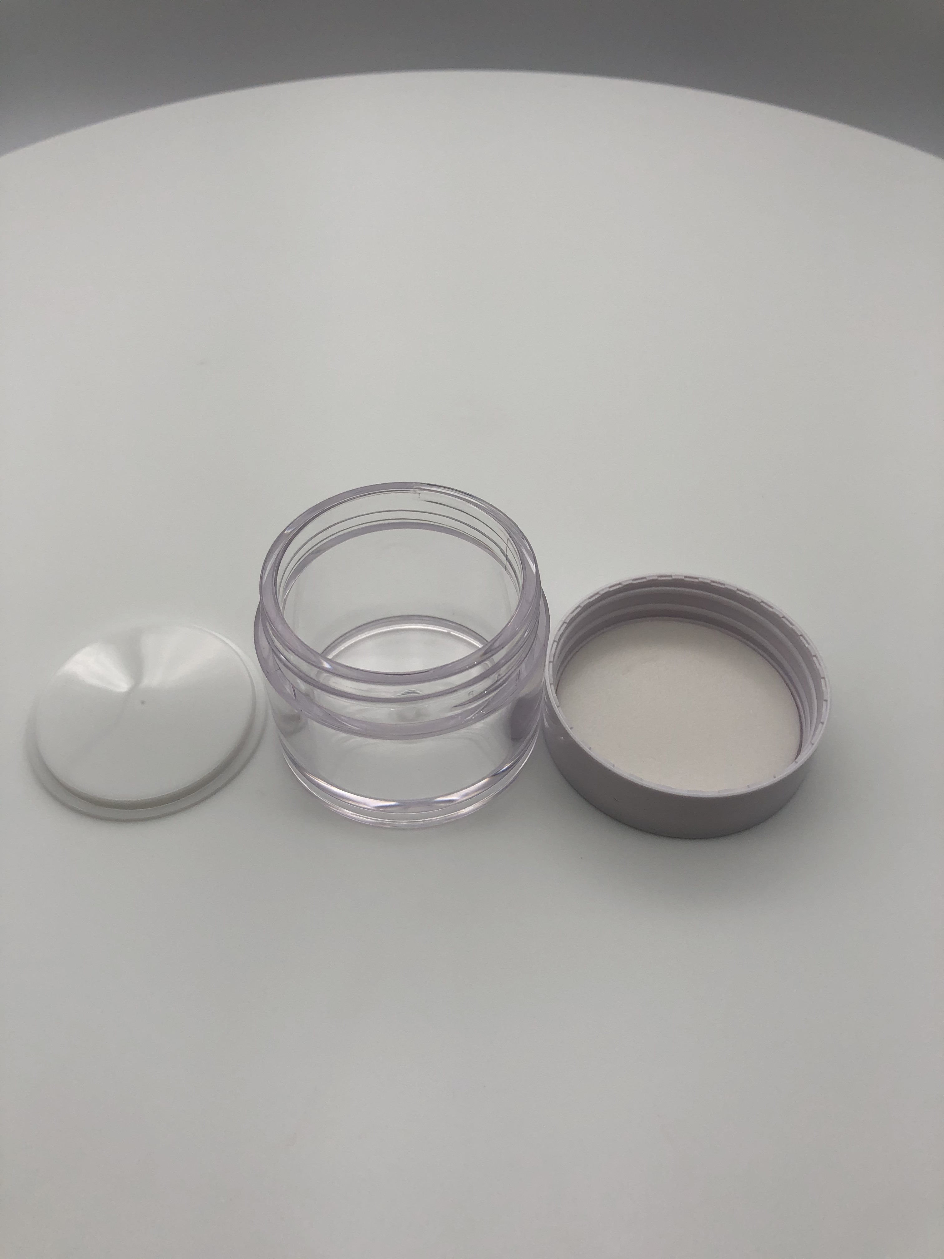 3g 5g 10g 15g 20g 30g 50g 80g 100g 120g 150g 200g 250g PETG jar cream jar transparent plastic jar with inner tape and smooth cap