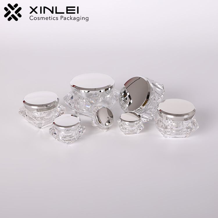 3g 5g 10g 15g 20g 30g 50g transparent diamond shape cream jar lip scrub container