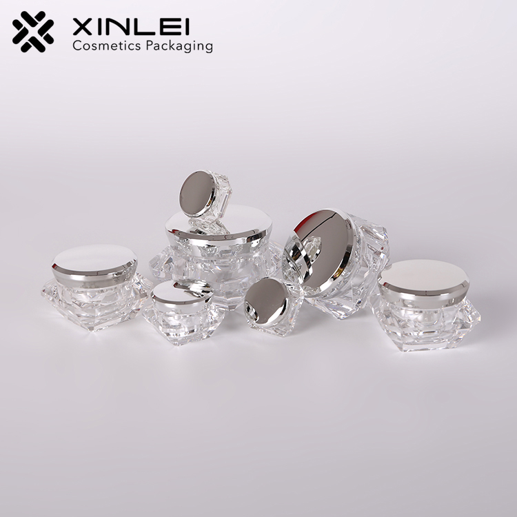 3g 5g 10g 15g 20g 30g 50g transparent diamond shape cream jar lip scrub container