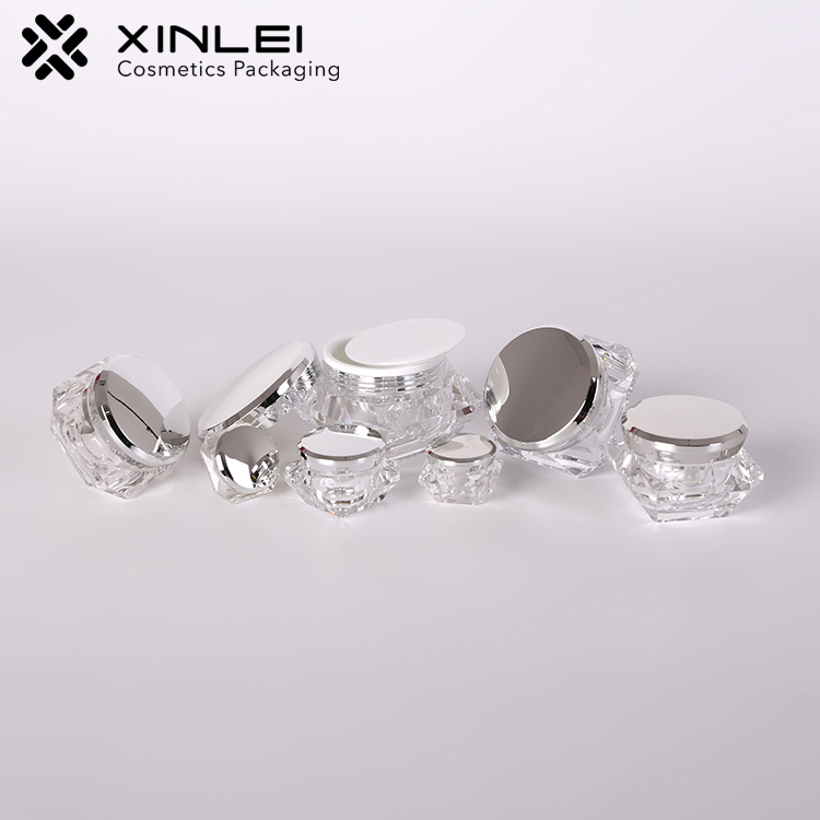 3g 5g 10g 15g 20g 30g 50g transparent diamond shape cream jar lip scrub container