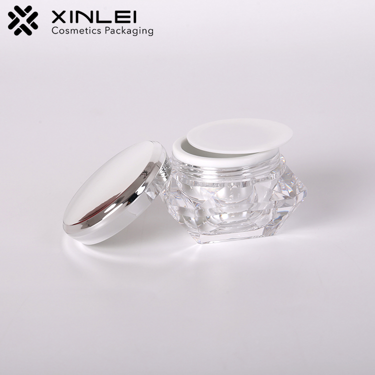 3g 5g 10g 15g 20g 30g 50g transparent diamond shape cream jar lip scrub container