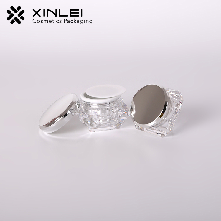 3g 5g 10g 15g 20g 30g 50g transparent diamond shape cream jar lip scrub container