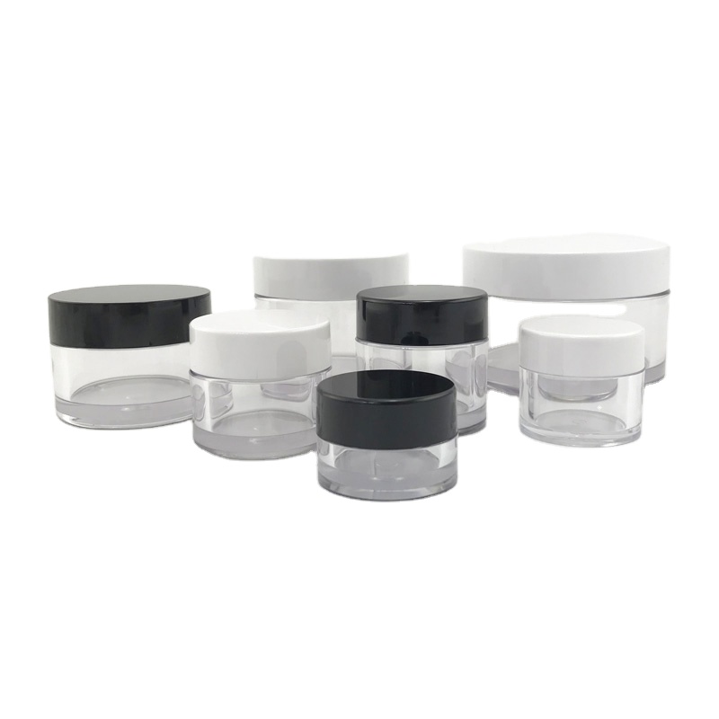 3g 5g 10g 15g 20g 30g Empty Plastic Cream Jars Sample Pots Cosmetic Container with Lids