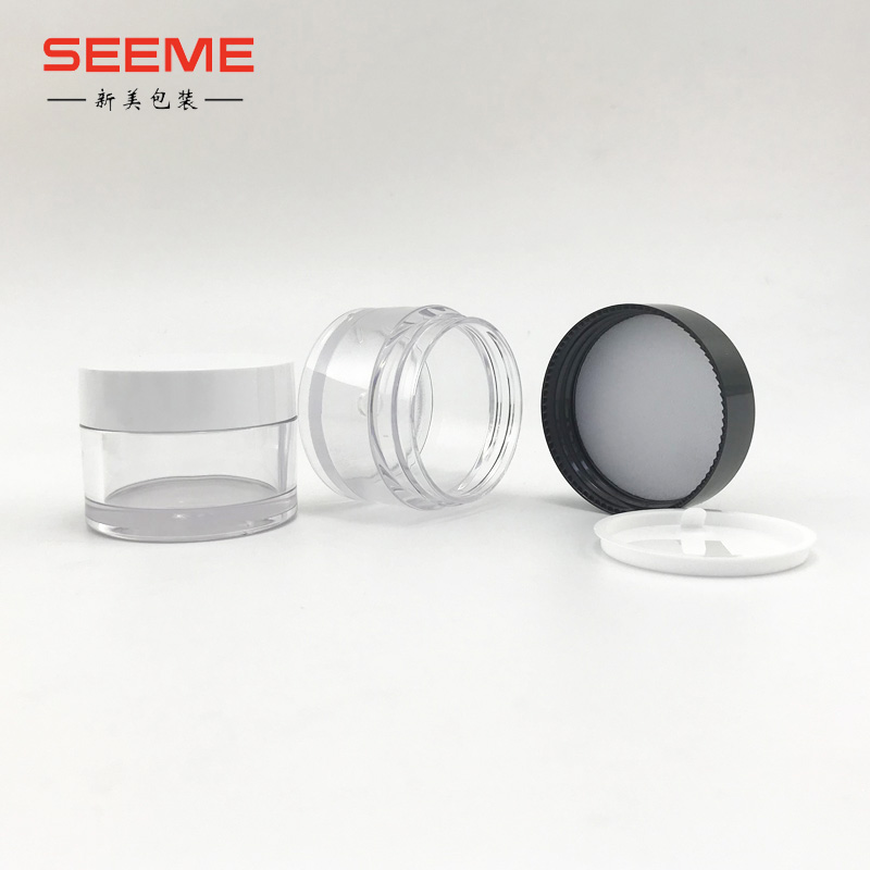 3g 5g 10g 15g 20g 30g Empty Plastic Cream Jars Sample Pots Cosmetic Container with Lids