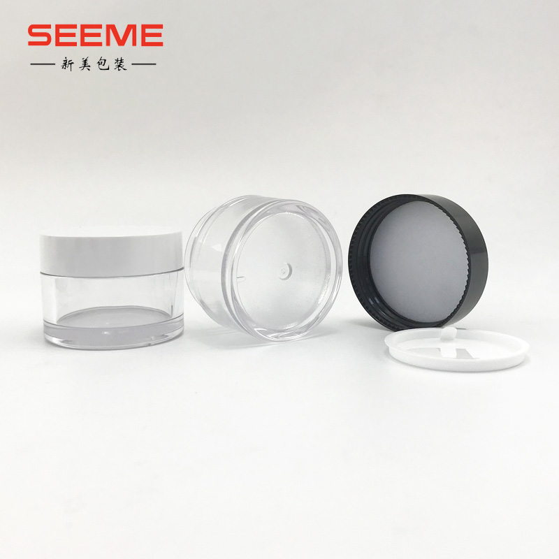 3g 5g 10g 15g 20g 30g Empty Plastic Cream Jars Sample Pots Cosmetic Container with Lids