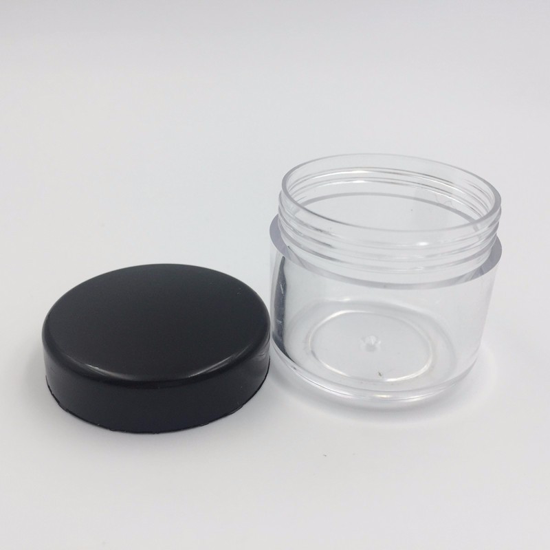 3g 5g 10g 15g 20g 30g PS plastic clear cosmetic jar empty refillable glitter pot container for nail glitter powder
