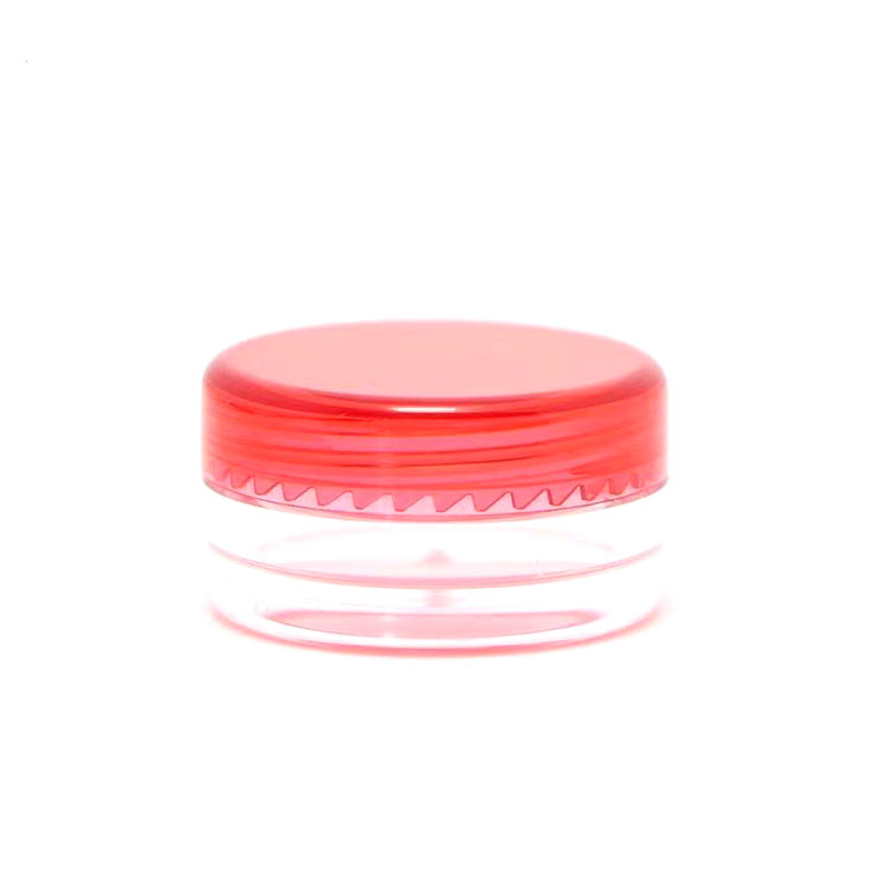 3g 5g 10g 15g 20g 30g Plastic Jars Clear PET Straight Sided Jars with clear screw cap for sample face cream with Lined Aluminum
