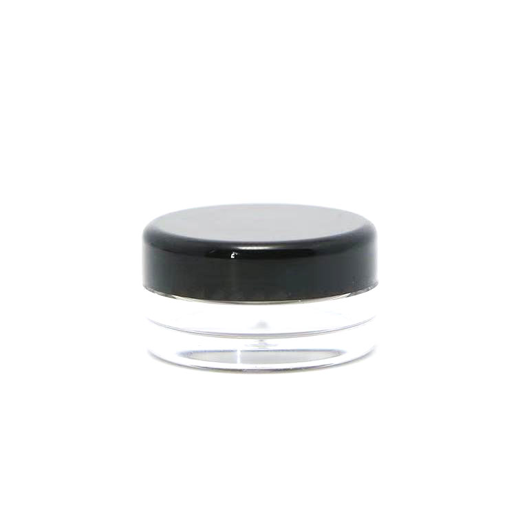 3g 5g 10g 15g 20g 30g Plastic Jars Clear PET Straight Sided Jars with clear screw cap for sample face cream with Lined Aluminum