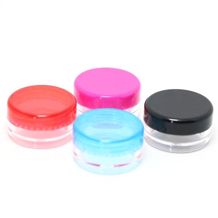 3g 5g 10g 15g 20g 30g Plastic Jars Clear PET Straight Sided Jars with clear screw cap for sample face cream with Lined Aluminum