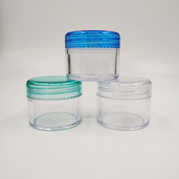 3g 5g 10g 15g 20g 30g Ps Plastic Clear Cosmetic Jar Empty Refillable Glitter Pot Container For Nail Glitter Powder