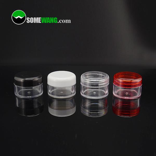 3g 5g 10g 15g 20g 30g Wholesale Empty Cosmetic Container ,Small PS Clear Plastic Jar