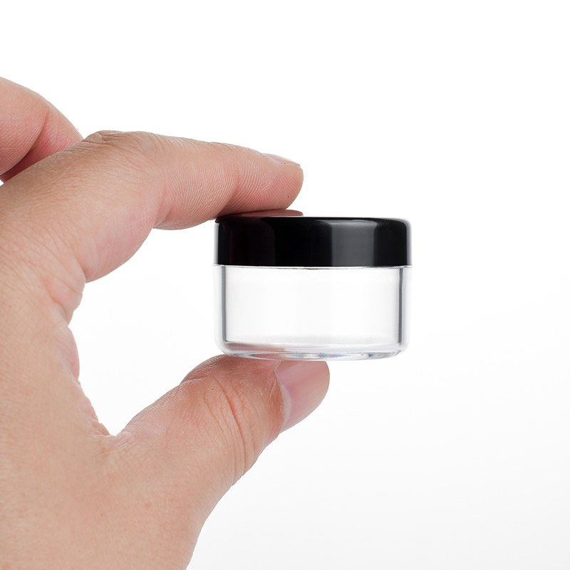 3g 5g 10g 15g 20g Skin Care Cosmetic samples containers white clear round screwed PP plastic cream jar for sunscreen cream