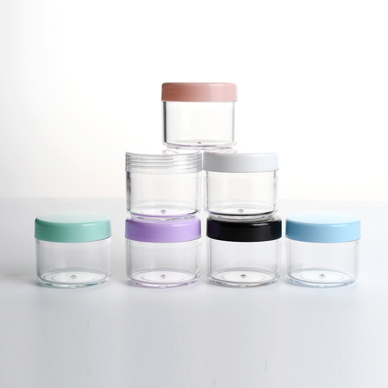 3g 5g 10g 15g 20g Skin Care Cosmetic samples containers white clear round screwed PP plastic cream jar for sunscreen cream
