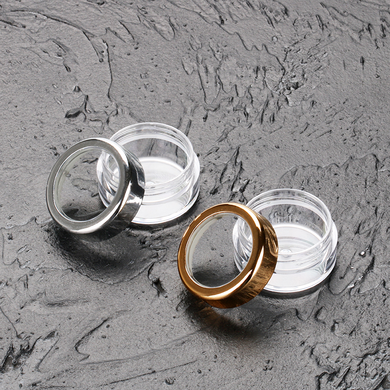 3g 5g 10g 15g 20g clear gel nail powder nail art cylinder ps jar empty glitter eyeshadow container