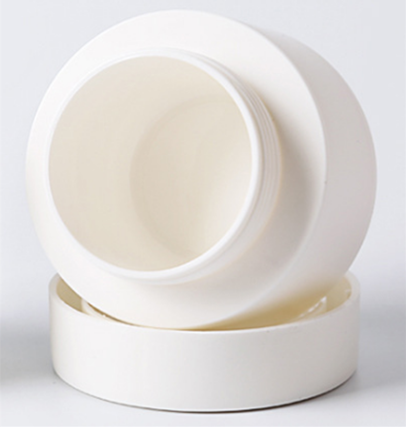 3g 5g 10g 15g 30g 50g 80g Frosted White Custom Shape Plastic Jar hdpe round cover plastic jar 50g with plastic lids