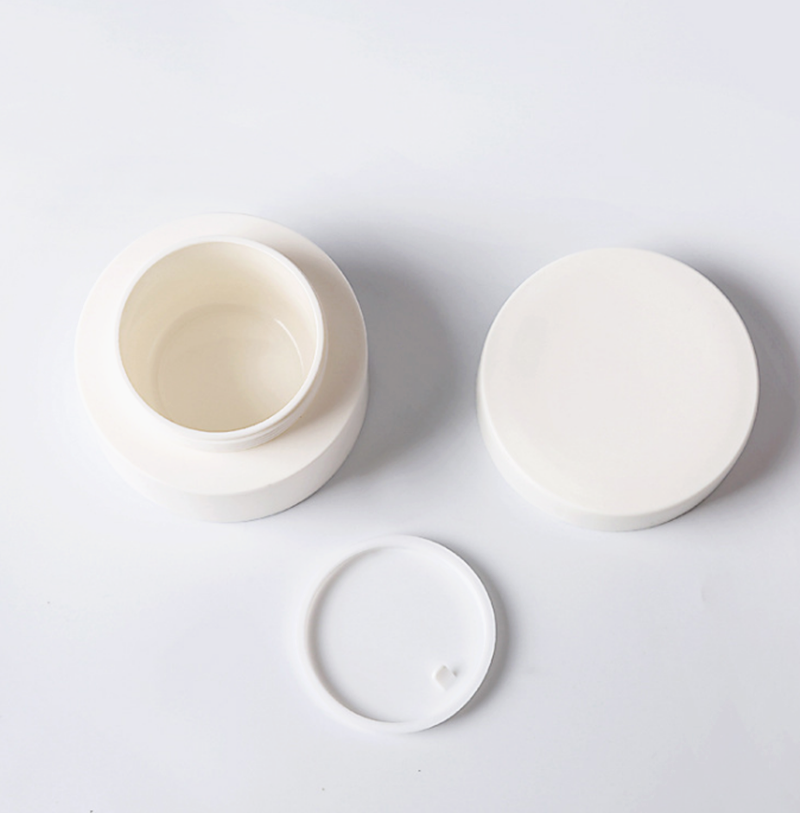 3g 5g 10g 15g 30g 50g 80g Frosted White Custom Shape Plastic Jar hdpe round cover plastic jar 50g with plastic lids