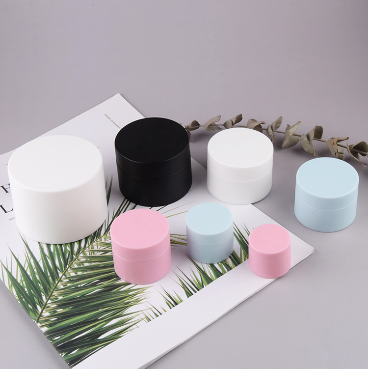 3g 5g 10g 15g 30g 50g 80g Matte white Double wall body butter container PP face cream jar plastic