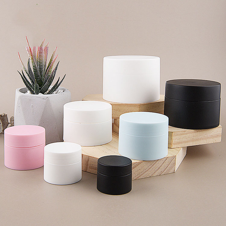 3g 5g 10g 15g 30g 50g 80g Round Double Wall Luxury Skin Care Cosmetic Facial Cream Container Packaging Plastiic PP Jar