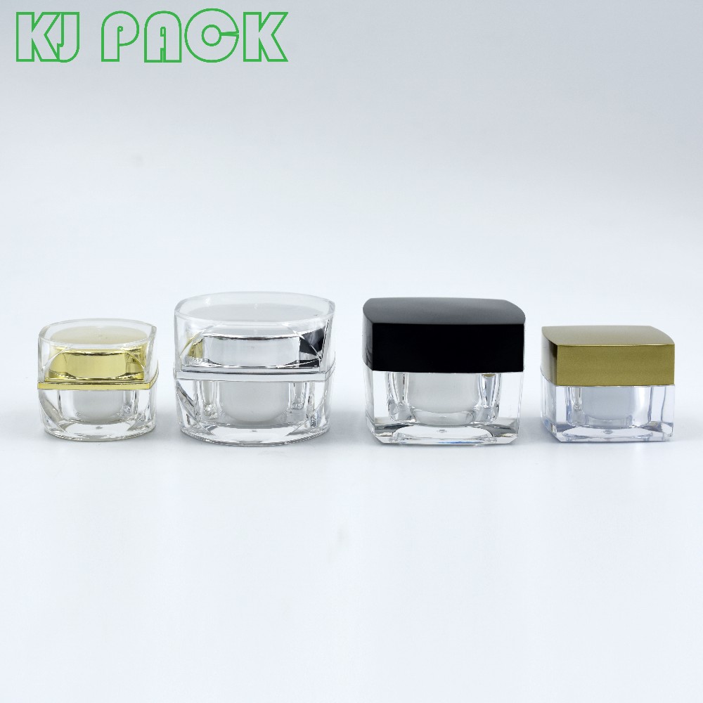 3g 5g 10g 15g 30g 50g  pot square cute cosmetic jars plastic for hand cream